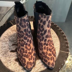 Nine West Animal Print Ankle Booties